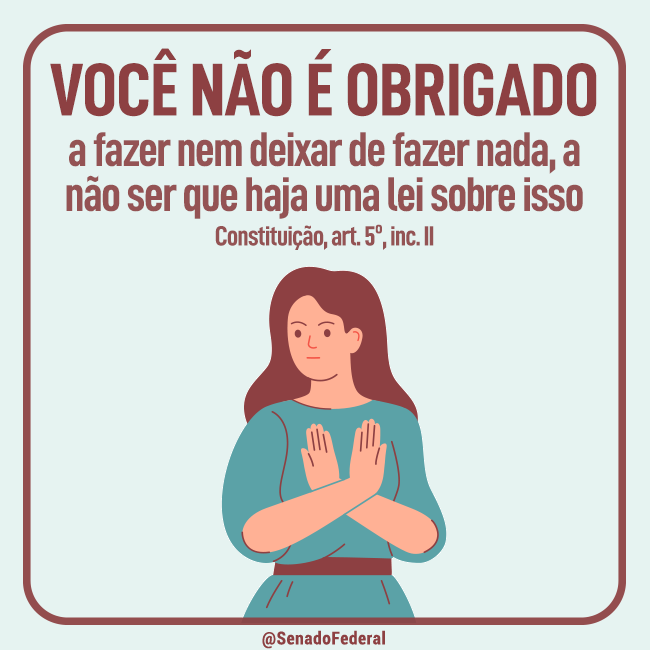 SenadoFederal's tweet photo. Mas se tiver lei, tem que cumprir.
Conheça a Constituição: https://t.co/j9V94udV49 https://t.co/5YZEiMBRyx