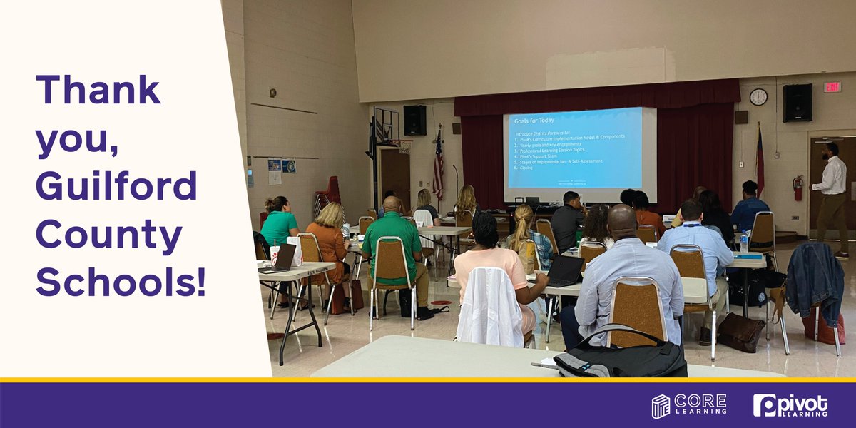 COREInc's tweet image. Thank you to @GCSchoolsNC for another amazing professional learning session with our Curriculum Services team! We had the opportunity to reflect on student performance updates, analyze data, and brainstorm paths forward. #curriculumimplementation