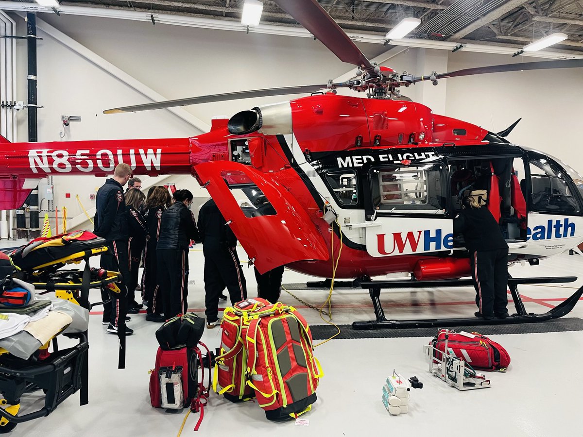 UW Health Med Flight tweet media