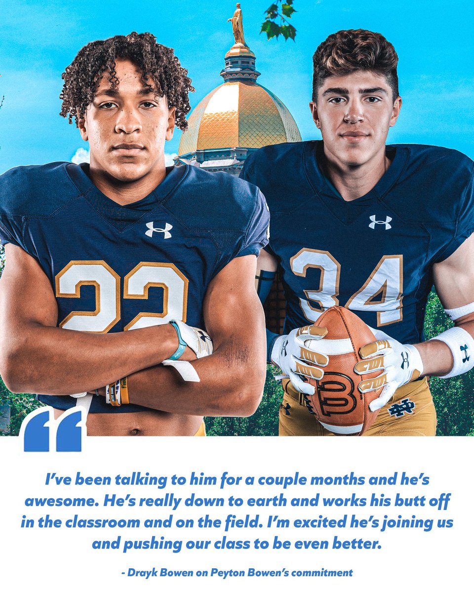 DraykBowen's tweet image. Don’t forget about it my guy @PeytonBowen10! 

We been planning on doing it different for a long time. Tune out that noise and lets turn up The Bend ☘️ #TheDraft &amp;amp; #TheDegree