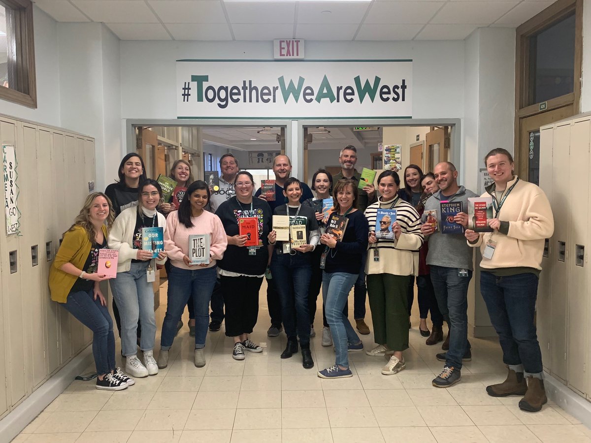 Glenbard West English Department (@gwenglishdept) on Twitter photo This afternoon, our <a href="/GWHilltoppers/">Glenbard West HS</a> English teachers (ft. <a href="/GWHS_Library/">Elliott Library and Media Center</a>) took a break from proctoring and grading for our annual book exchange. So many exciting titles!
Hey, Hilltoppers, what are you reading this break? This afternoon, our <a href="/GWHilltoppers/">Glenbard West HS</a> English teachers (ft. <a href="/GWHS_Library/">Elliott Library and Media Center</a>) took a break from proctoring and grading for our annual book exchange. So many exciting titles!
Hey, Hilltoppers, what are you reading this break?