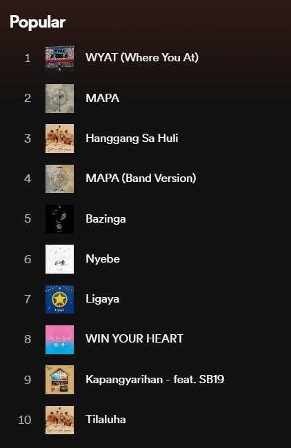 sb19_spotify's tweet photo. SB19's NYEBE is now the 6th most Popular track of teh group on Spotify!

Keep sharing and streaming Nyebe: https://t.co/9SKkfol0ZC

@SB19Official #SB19 
#SB19Nyebe https://t.co/EpWlJwWNm4