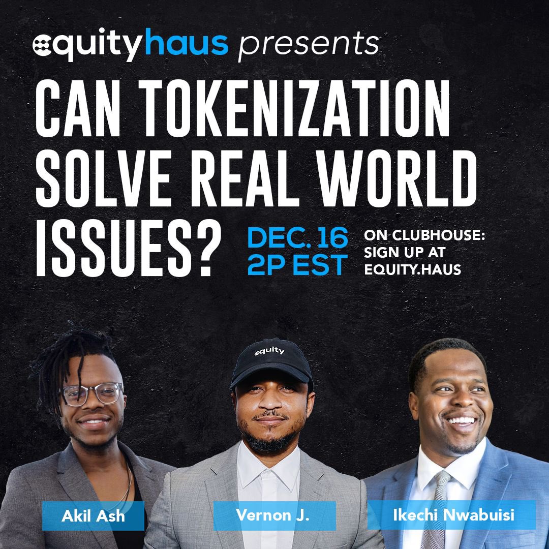 equitymike1's tweet photo. Are you ready for tomorrow? With these super stars? Let’s talk tokenization with Ikechi @buisi_x of @jointribl and @VernonJdot Founder of @equitycoin_org #tokenization #equitycoin https://t.co/RgWctNQ8dO