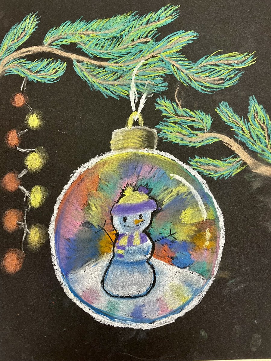 shapenortharts's tweet photo. Quick end of term pastel lesson- snowman baubles - @yr5melthamce really enjoyed it so much so it was hard to get them out of studio 🫶 https://t.co/Lx5Yx3qITG