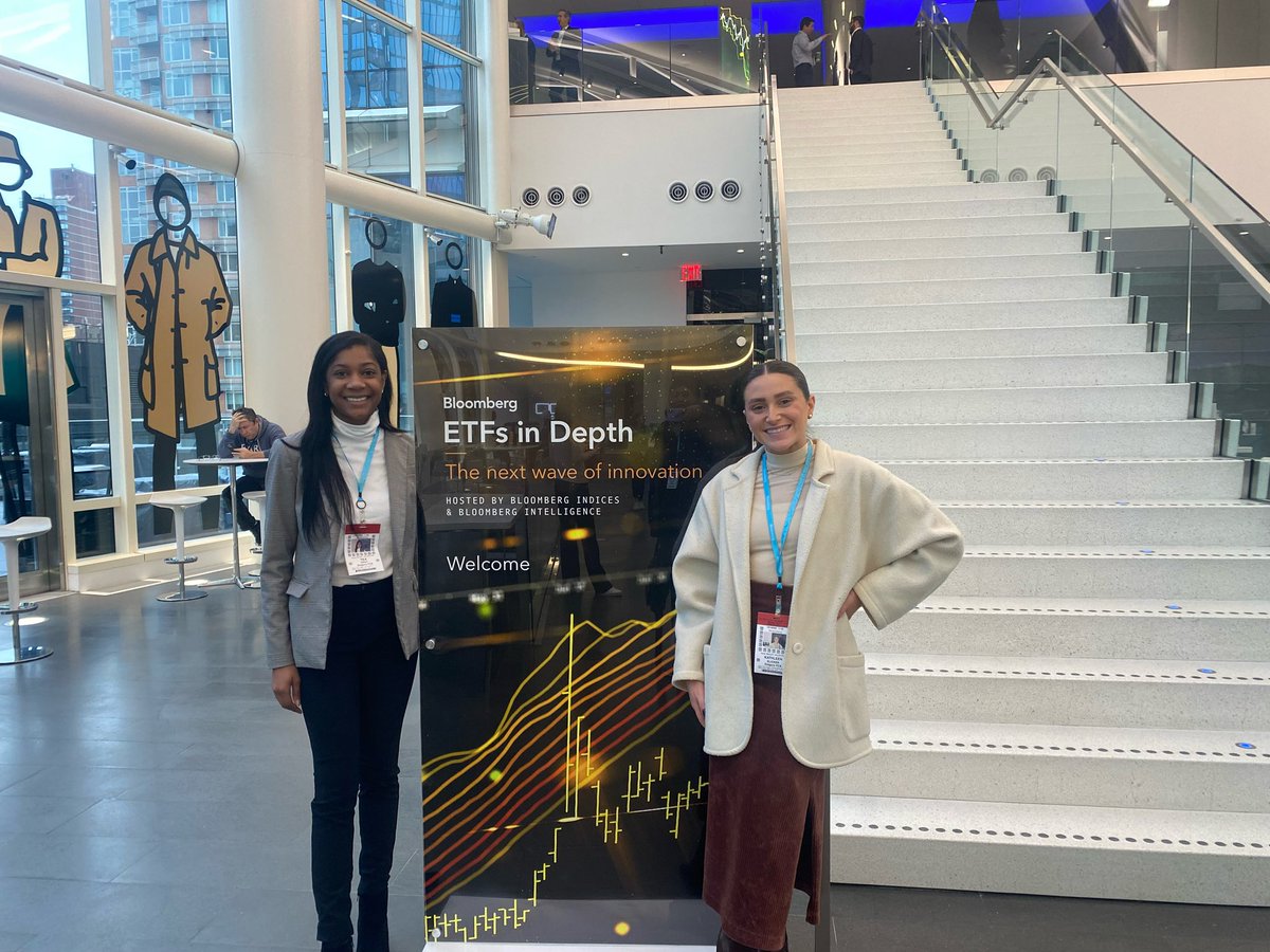 Teagray2018's tweet photo. Today, @ElickerKathleen and I attended @business #ETFsInDepth event. It was exciting to hear the experts’ perspectives on the next generation of #ETF investing, especially the great #ESG debate. https://t.co/0gN8sp23kc