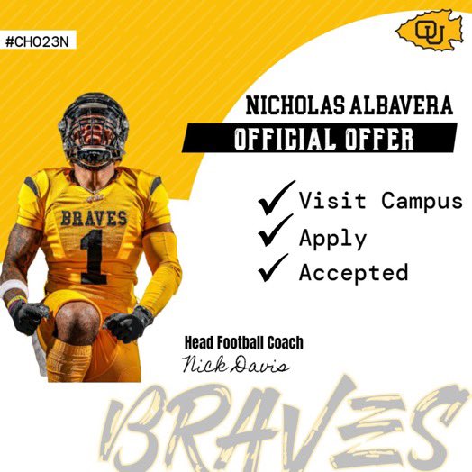 0Nicktoons5's tweet image. After a great talk with Coach Nick Davis and the rest of the coaching staffI am blessed to receive an offer from Ottawa University!#OttawaBraves #CoachDavis