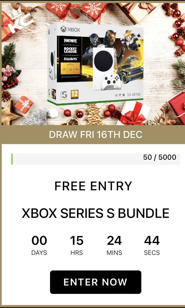 We are giving away an Xbox series s to one lucky follower. You have until Friday 16th December at mid day to enter.

To enter:
Tag 3 friends 🏷 
RT post + follow our page 🗣
Enter on our website kingcomps.com/product/free-x…

We will draw live on our Facebook 
#Giveaway #freebie #win