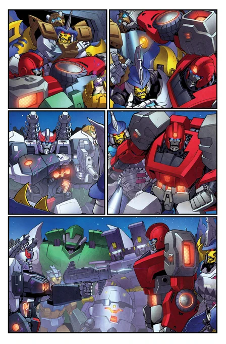 I didn't get to work with  much, either(much like Nick), but I still love his AHM cover I got to color and his guest spot in Robots in Disguise #5. #IDWTransformers 