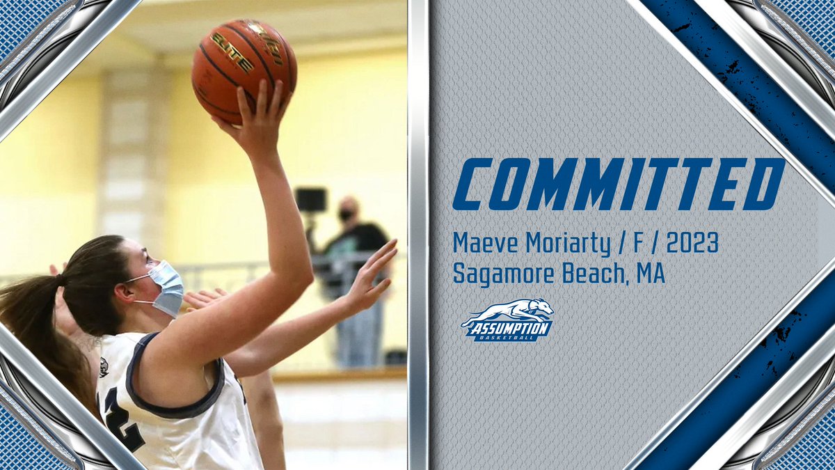 Our third commit from the 2027 class is Maeve Moriarty from Sagamore Beach, MA. We are excited to welcome all three recruits to the Assumption Womens' Basketball family.