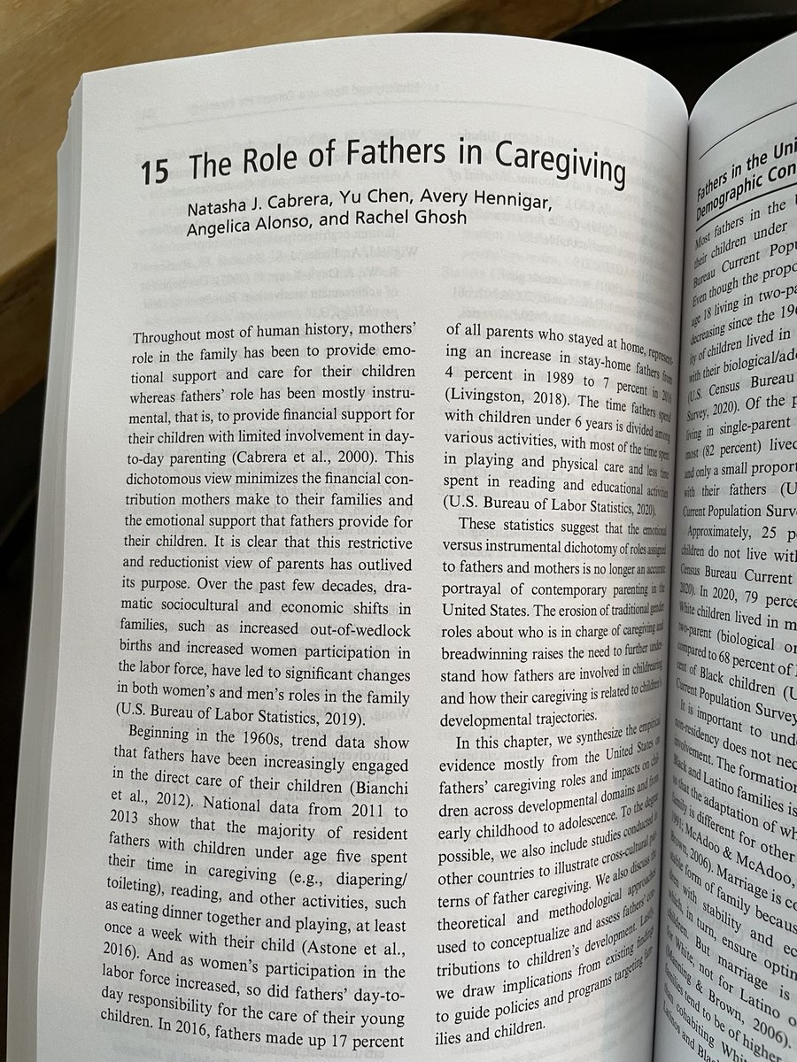 RachelGhosh96's tweet photo. It’s finally here after years in the making! Check out our Cambridge chapter on fathers &amp; caregiving #fathers #research @tinachen_89 @natashajcabrera @AngelicaAlonsoF https://t.co/SPE4wtAunX
