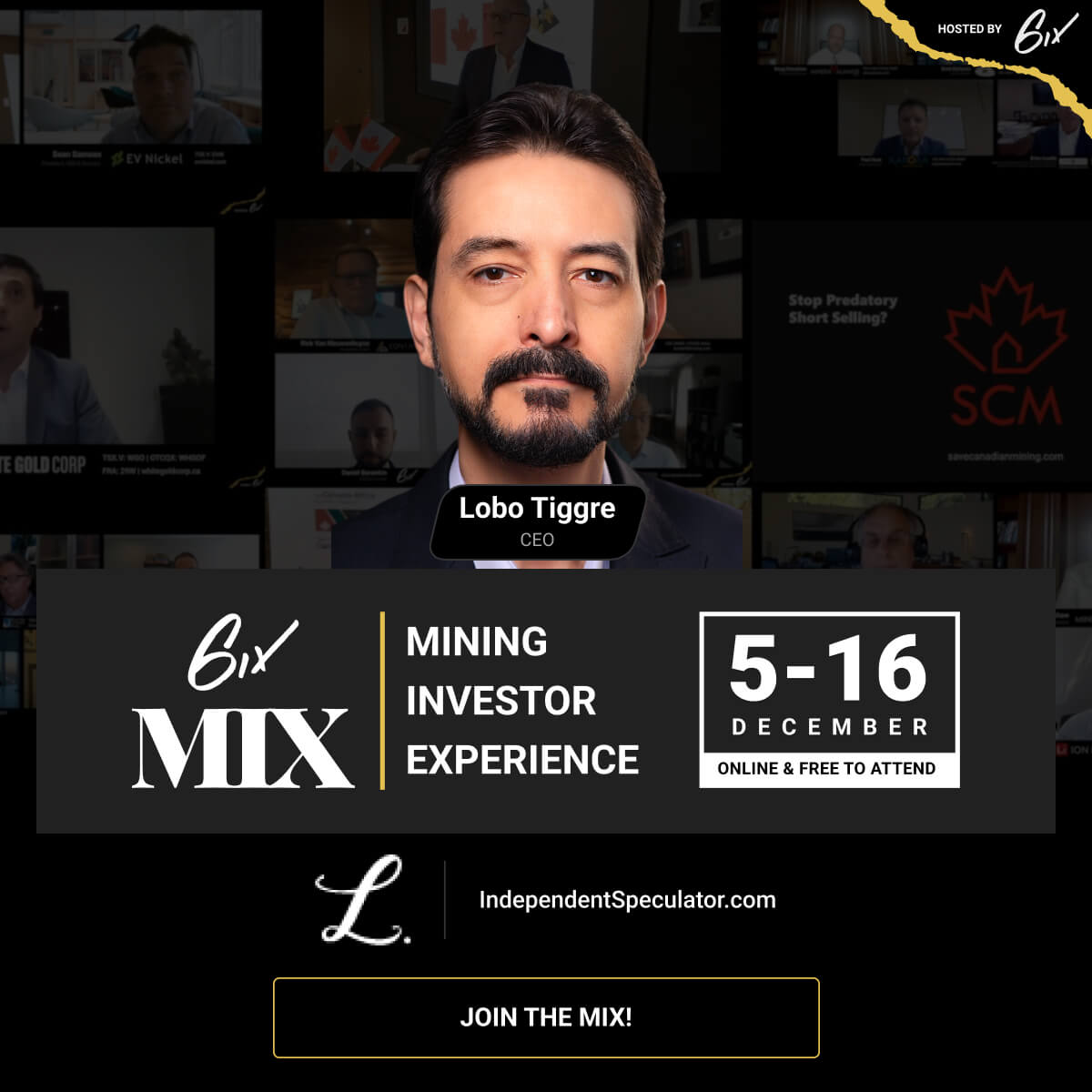 6ix's tweet photo. Join @duediligenceguy for the final day of the Mining Investor Experience (MIX) virtual conference.

Hear closing remarks from the founder and CEO of Louis James LLC, and the principal analyst and editor of Independent Speculator.

Register here: https://t.co/gHZSjdliSK

#6ixMIX https://t.co/BPFlpFvR9O
