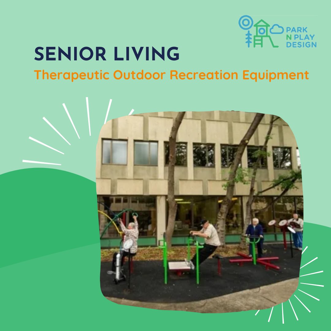 We provide the same benefits of play to older adults through the design, supply and installation of therapeutic fitness products, cognitive activity panels and many more. 

Check our website: parknplaydesign.com/products/senio…

#playoutside #playgroundequipment #playgrounddesign