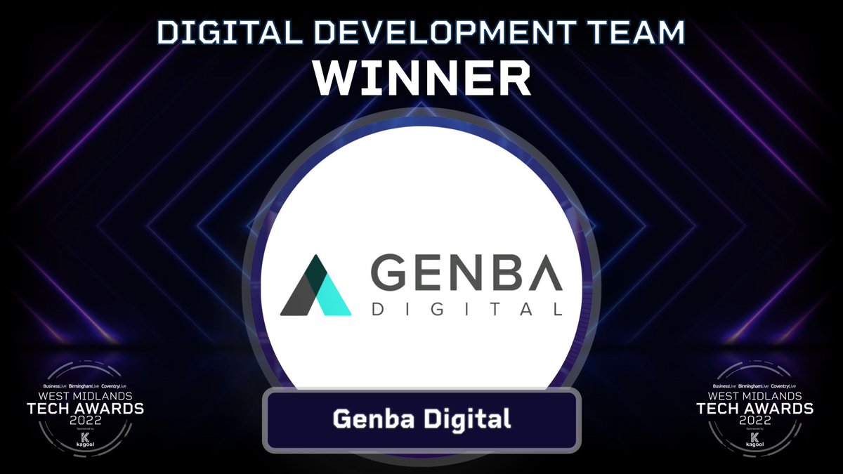 birmingham_live's tweet photo. We are on the home stretch now and next up is Digital Development Team which recognises those working behind the scenes to deliver outstanding projects. Our winner is @GenbaDigital which connects digital content owners with sellers #WMTechAwards https://t.co/whAreXVbr0