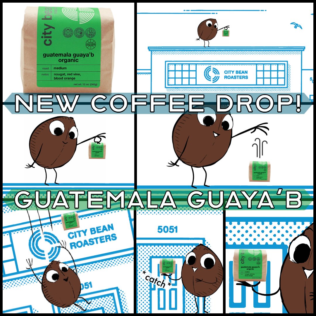citybean's tweet photo. 🚨NEW COFFEE DROP: GUATEMALA GUAYA'B🚨
A rich &amp; satisfying coffee with notes of blood orange and nougat - AVAILABLE NOW https://t.co/seZeXuHtQc &amp; at The Shop on Jefferson (https://t.co/8h0YlGRSjT) https://t.co/9PLJJBLAmN