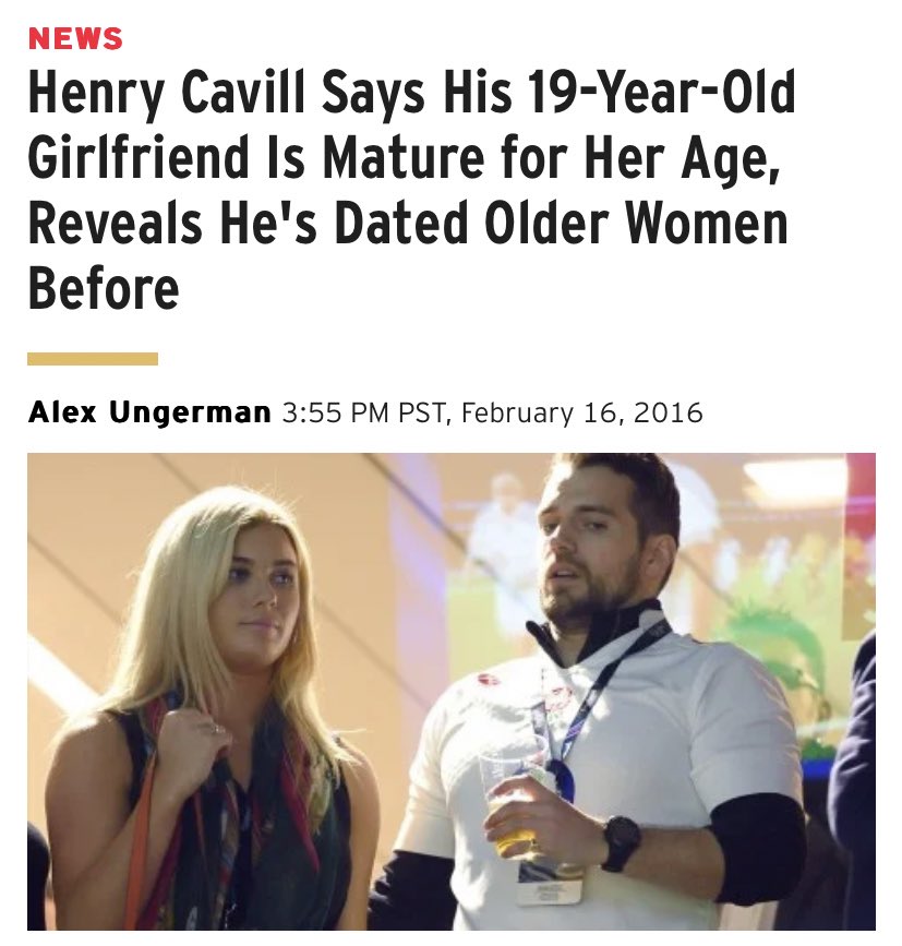 Henry Cavill, 32, insists 19-year-old girlfriend is mature for her age and  even felt 'intimidated' meeting her - Mirror Online