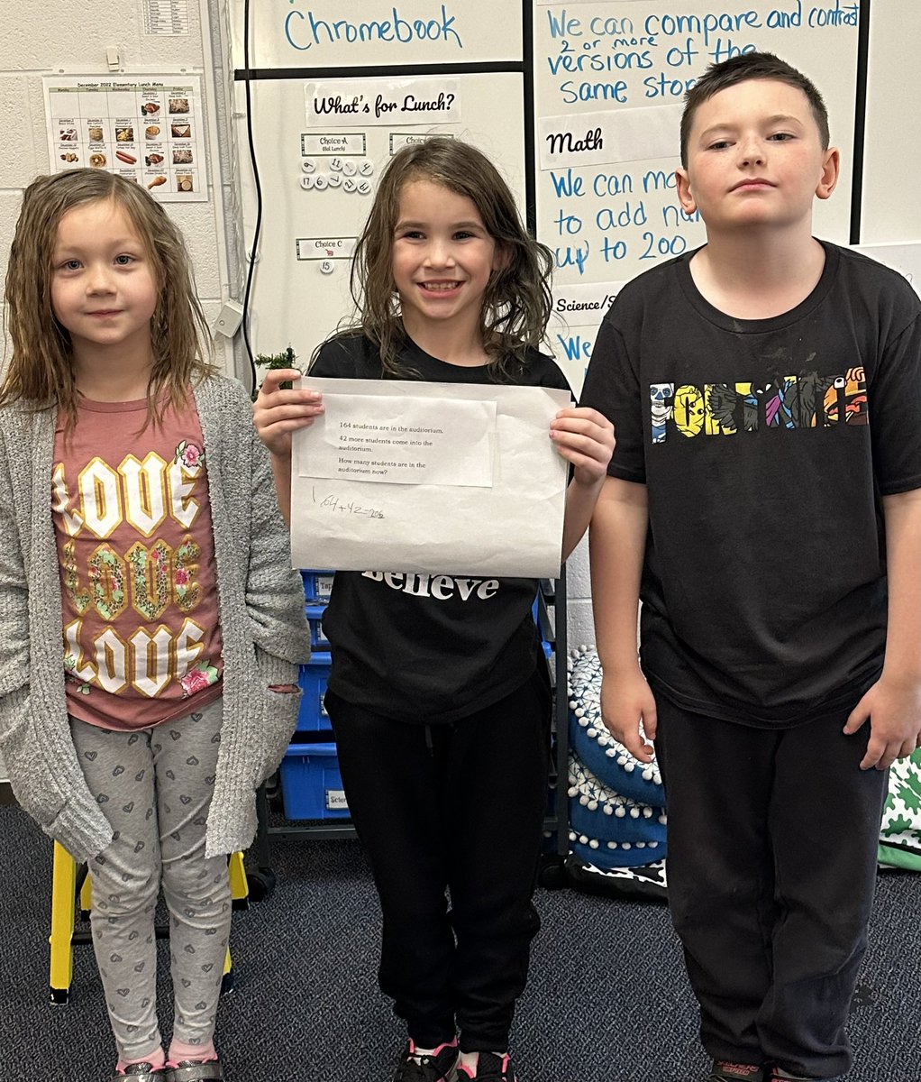 Sharing strategies to add numbers.