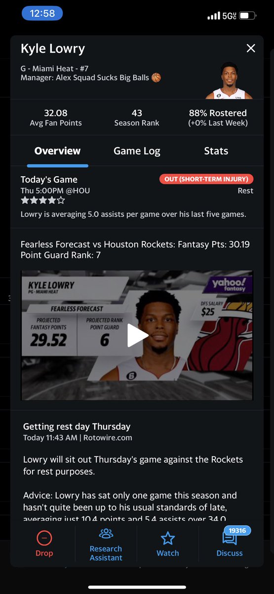 ultmd_sal's tweet photo. One day i will call my job and say “load management!” and hopefully not get fired and still get paid. NBA is the worst professional league. Allowing for professional to do this shit! Pathetic https://t.co/863ckg7fuv