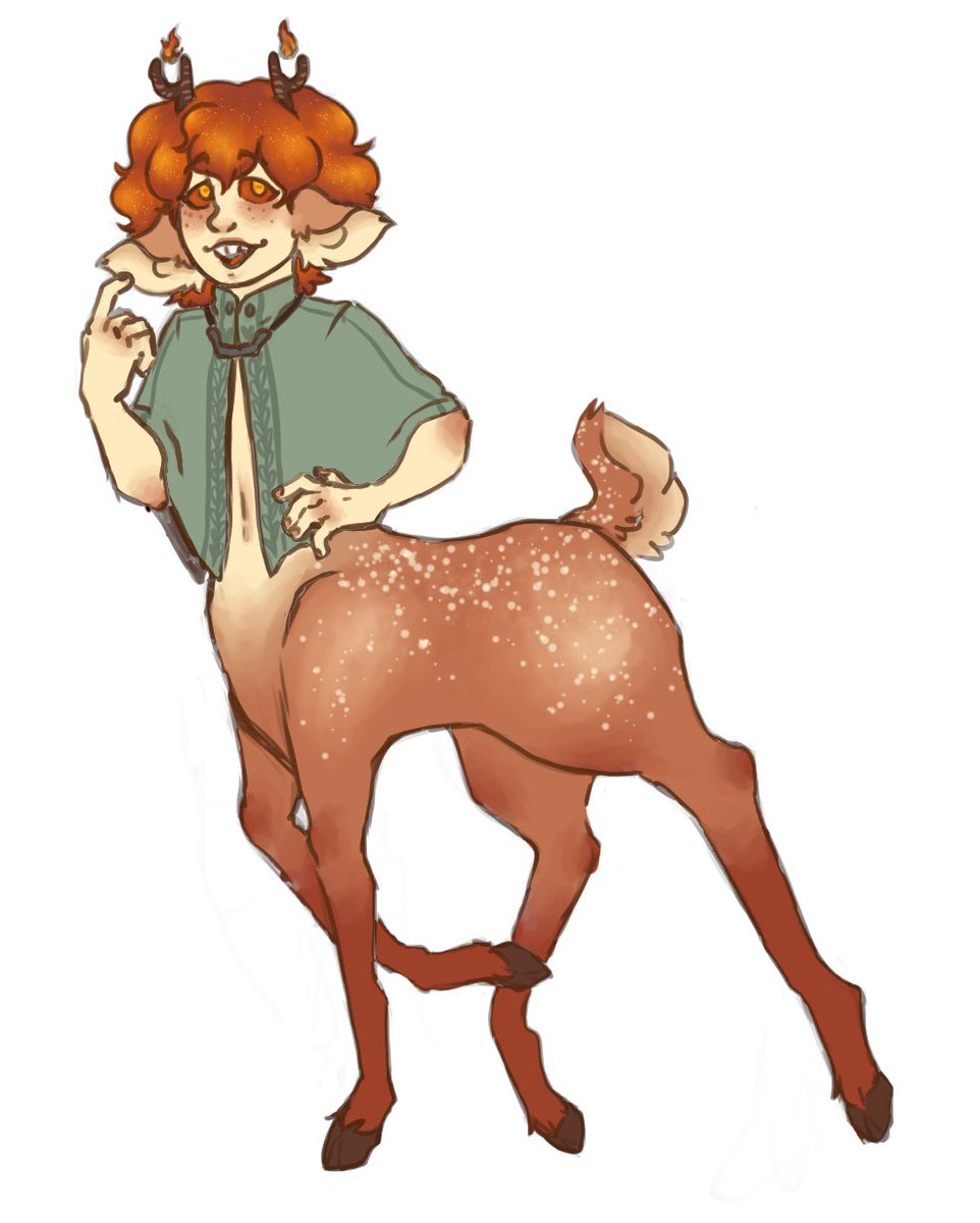 My Wild Fire Druid for my friends Dnd Campaign! I'm so happy with them and excited to play more!

#DnD #dnd5e #Centaur #digitalart #art
