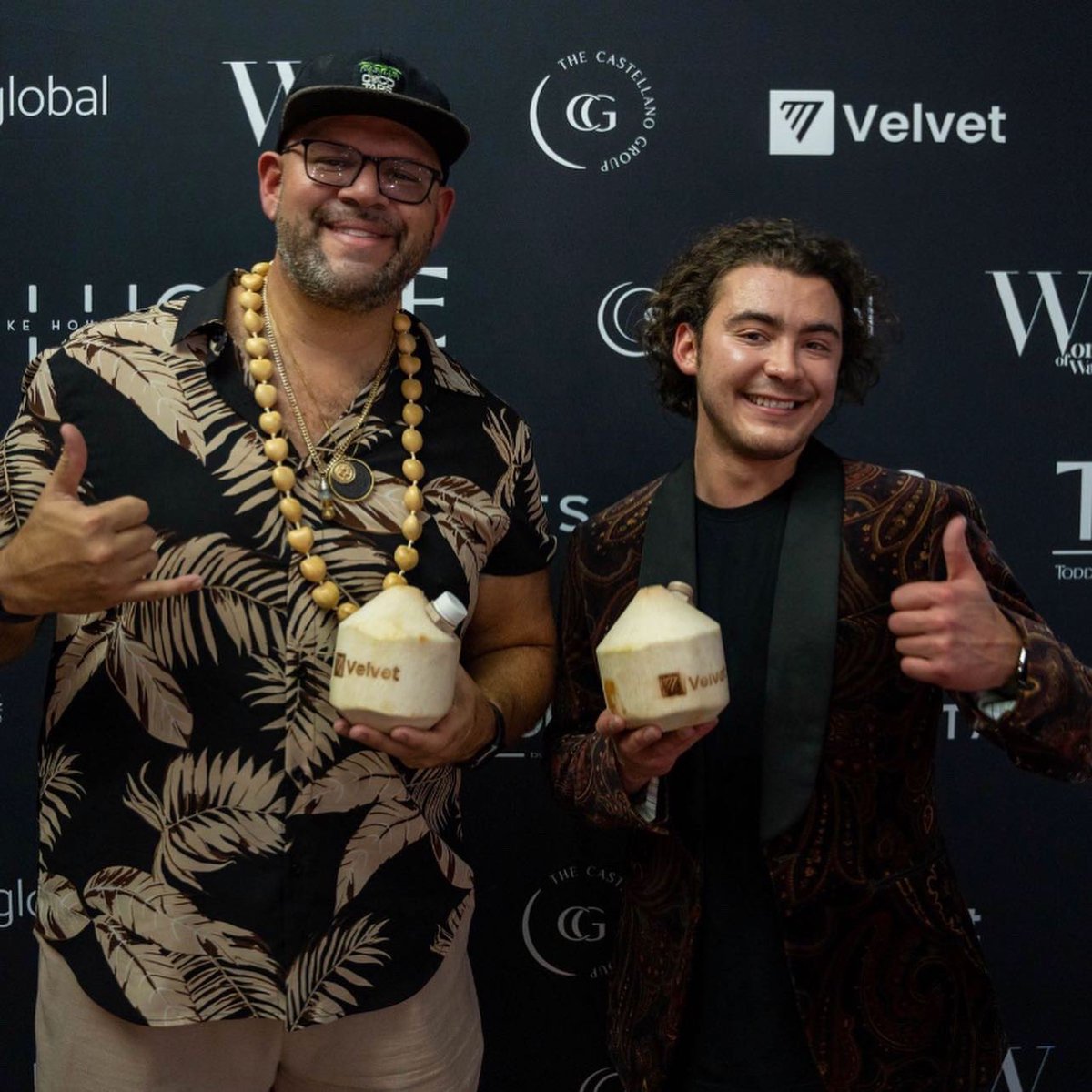 cocotapsforyou's tweet photo. Art Basel in Miami never disappoints. Our coconuts with @velvetfs logo branded on them were the talk of the town. Velvet sure knows how to throw a party! Swip for a few of the fun filled photos. 📸: @xelaarom #Cocotaps #cocolove #velvetfs #youhadtobethere @VincentZaldivar https://t.co/qJ9p9AyKL0