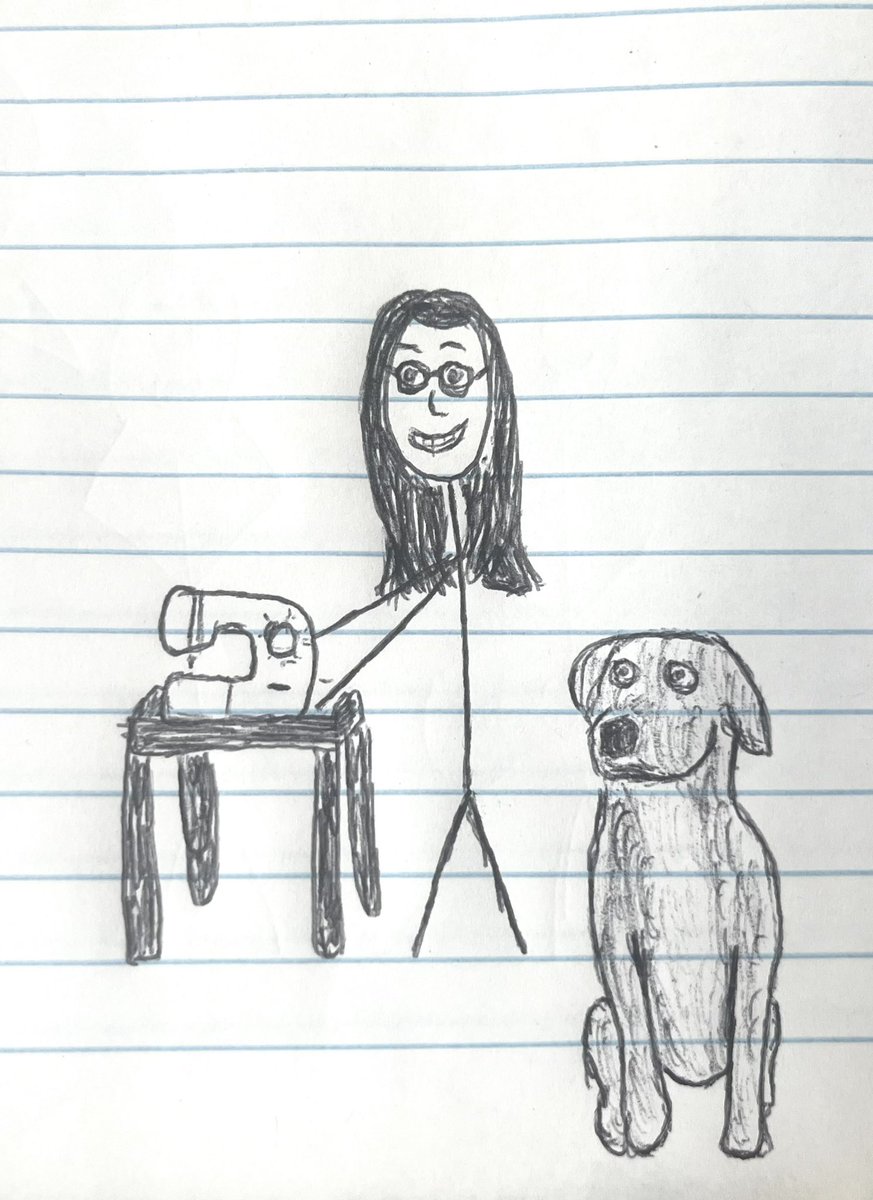 michaelcourant's tweet photo. My wife Carmen and our pup Sadie

#AIart #lensa #StickFigs https://t.co/izTVjEefuf