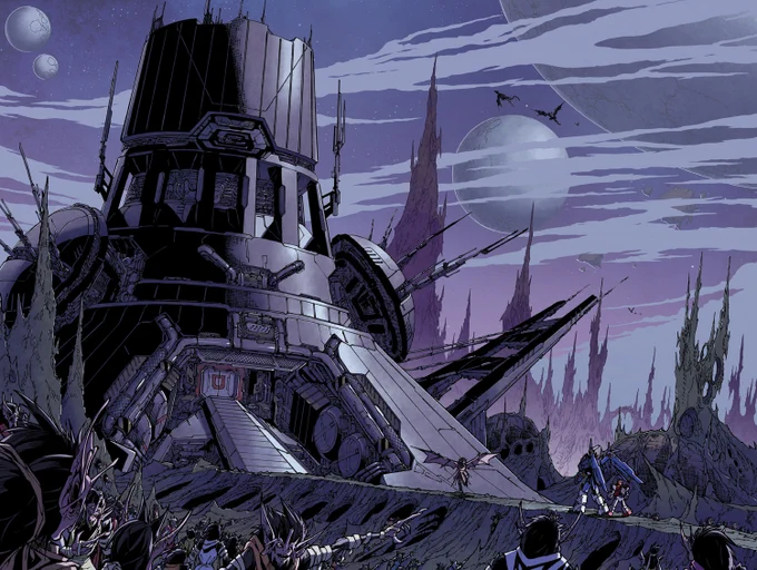 I gotta give IDW2 some love, too, of course! Interiors to the Cliffjumper Galaxies story by   and the Hound and Magnus covers by the delicious  #IDWTransformers 