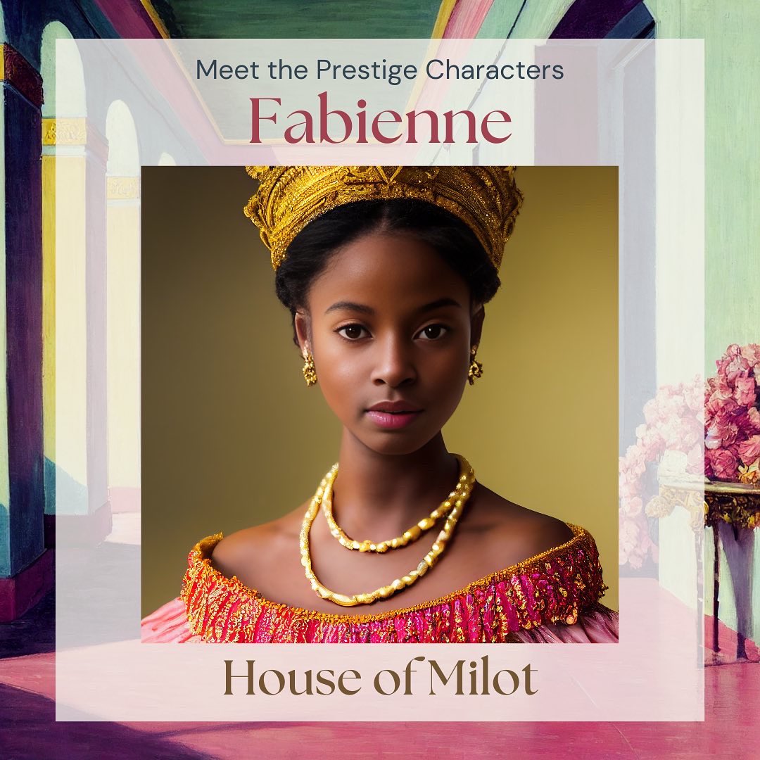 Prestigethepod's tweet photo. Caught up on Ep 4? Then you heard a new voice in the mix! Meet Fabienne, voiced by Denise Milfort. The Célestin brothers may be competing for Léonie’s attention, but their youngest sister might just stroll into the winning spot by gaining Léo’s friendship. 🌺 #Haiti #podcast https://t.co/XEShg0GMKy