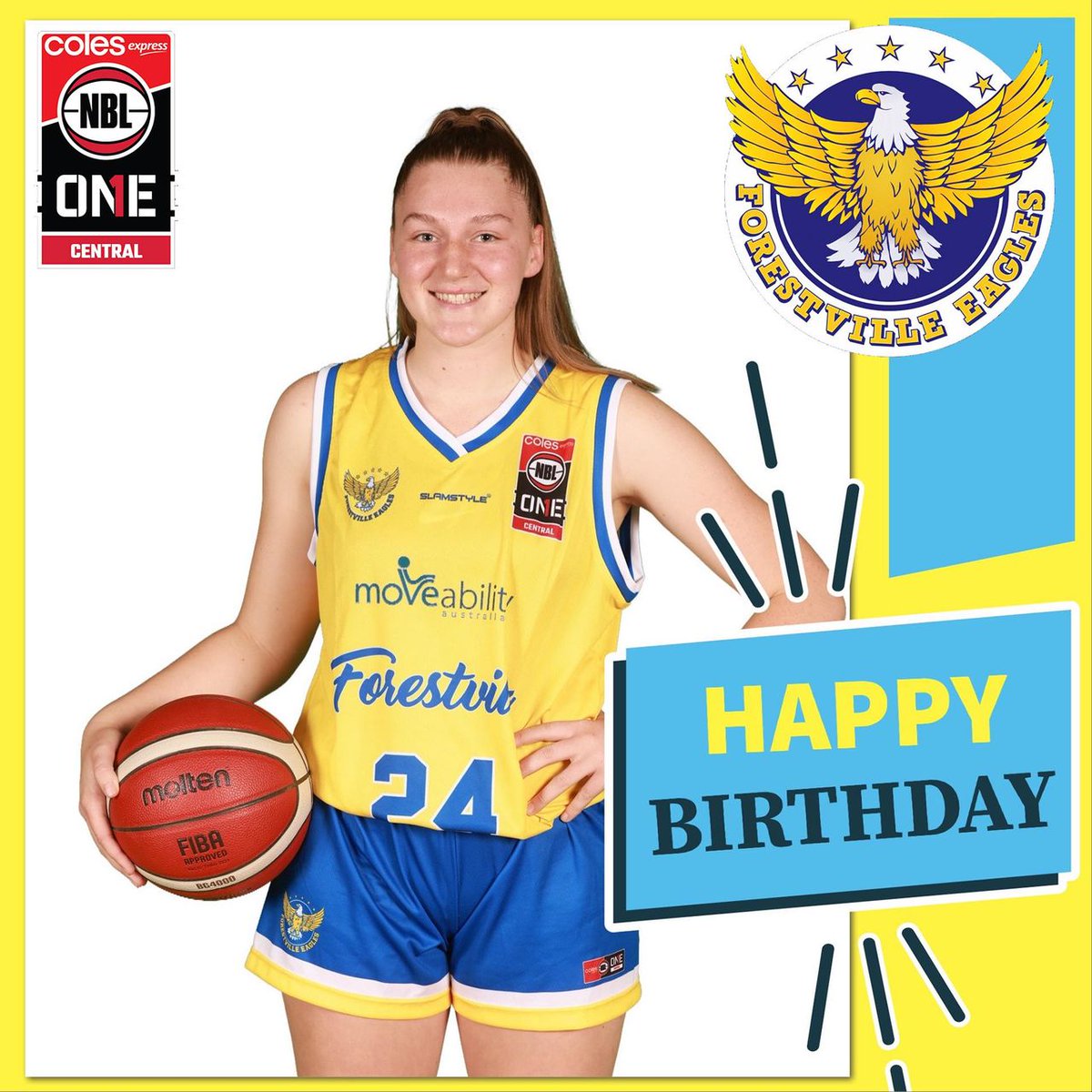 🎂🎁 HAPPY BIRTHDAY to Moveability Australia Eagles 2022 #NBL1Central player Bianca Stasinowsky from your #ForestvilleFamily - may all your SWISHES come true!
If you're a #ForestvilleEagles junior &amp; your birthday's today, message us, we may have something for you!
💙💛#WeTheVille