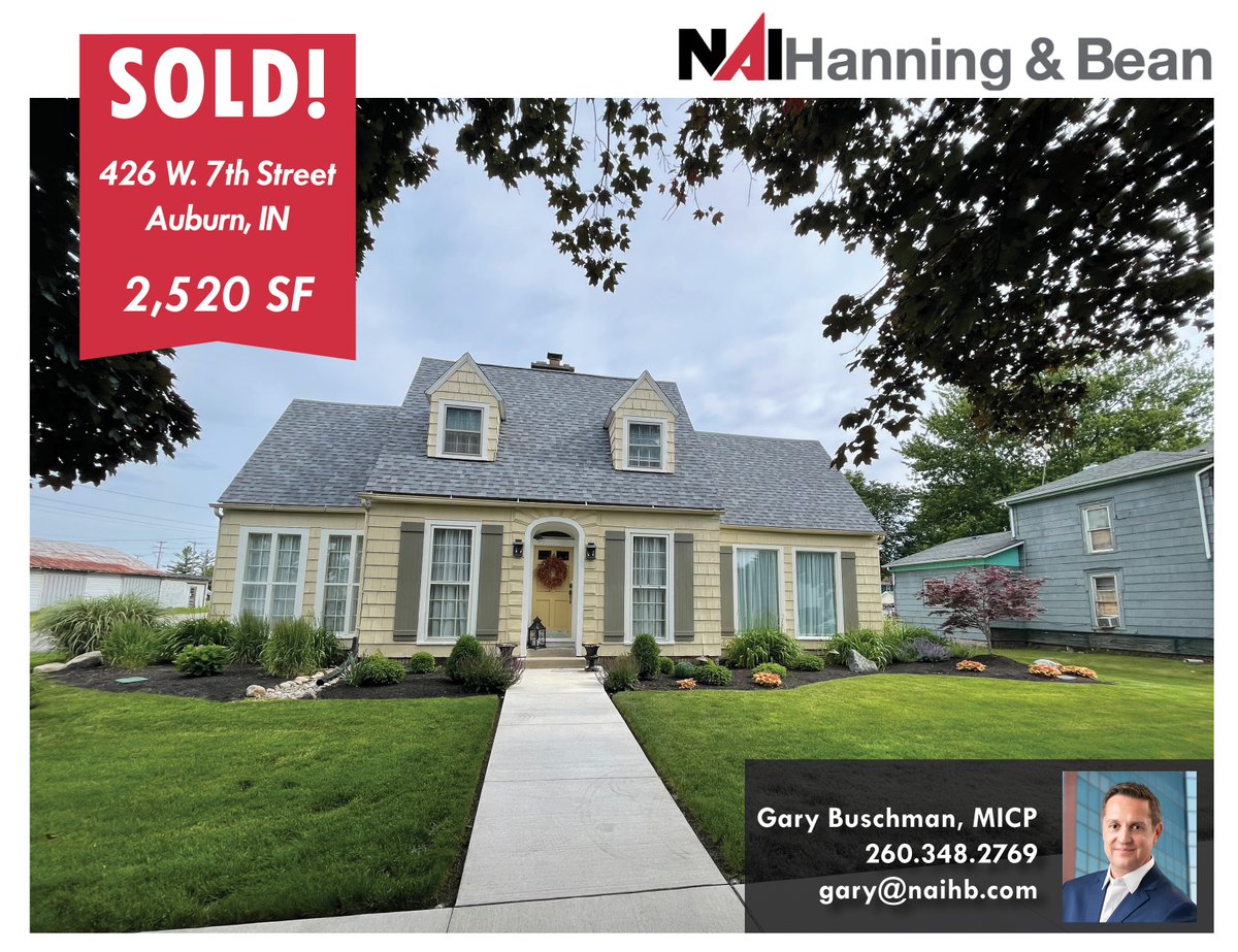 Gary Buschman, MICP, represented the seller as well as the buyer in the sale of this pristine 2,520 SF office building located at 426 W. 7th Street in Auburn. Congrats to all👏
