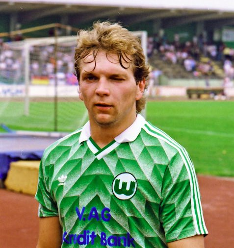 ostrl's tweet photo. #TrikotOfTheDay 358 - Adidas's 'Ipswich' template, famously used by the Netherlands and Germany, was also used by Dortmund &amp; Stuttgart in the Bundesliga. Here are four non-Bundesliga examples in Germany - in order, Dresden, the GDR, Wolfsburg &amp; Mannheim. https://t.co/n0ASHLiEzW