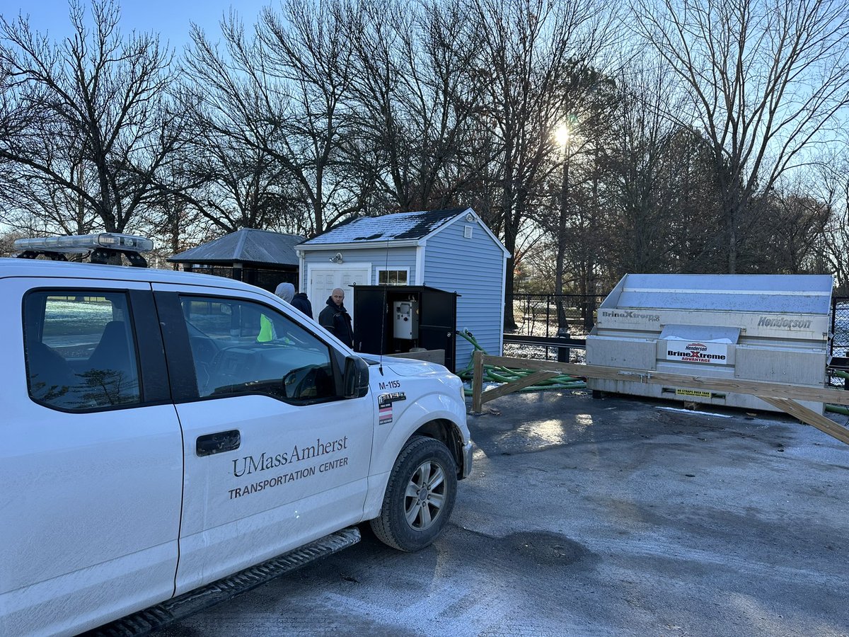 baystateroads's tweet photo. Yesterday, @sawman268 was in Cambridge for a Snow and Ice workshop. Cambridge has made huge improvements in their snow and ice operations over the past few years and they continue to work on improvements. Shown are their brine facilities. https://t.co/jLHHINfj14