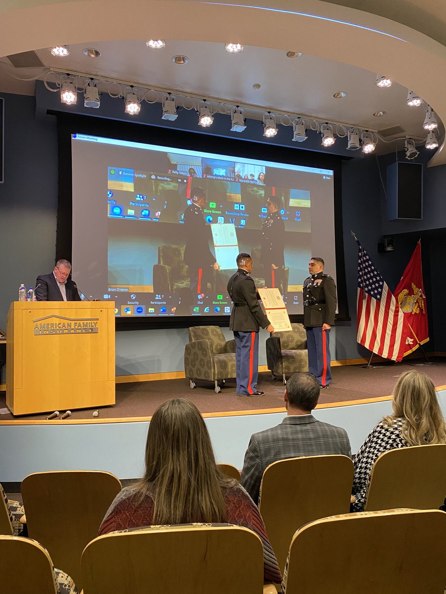 Congratulations Lieutenant Colonel Johnny Gutierrez on your retirement from the United States Marine Core. Thank You for 24 years of service. #iWork4AmFam #Service