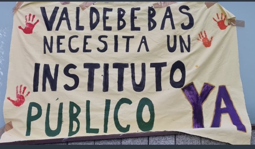 EGM39332484's tweet photo. #IESValdebebasYa #ValdebebasQuiereEducacionPublica https://t.co/UF1GC8X5hv