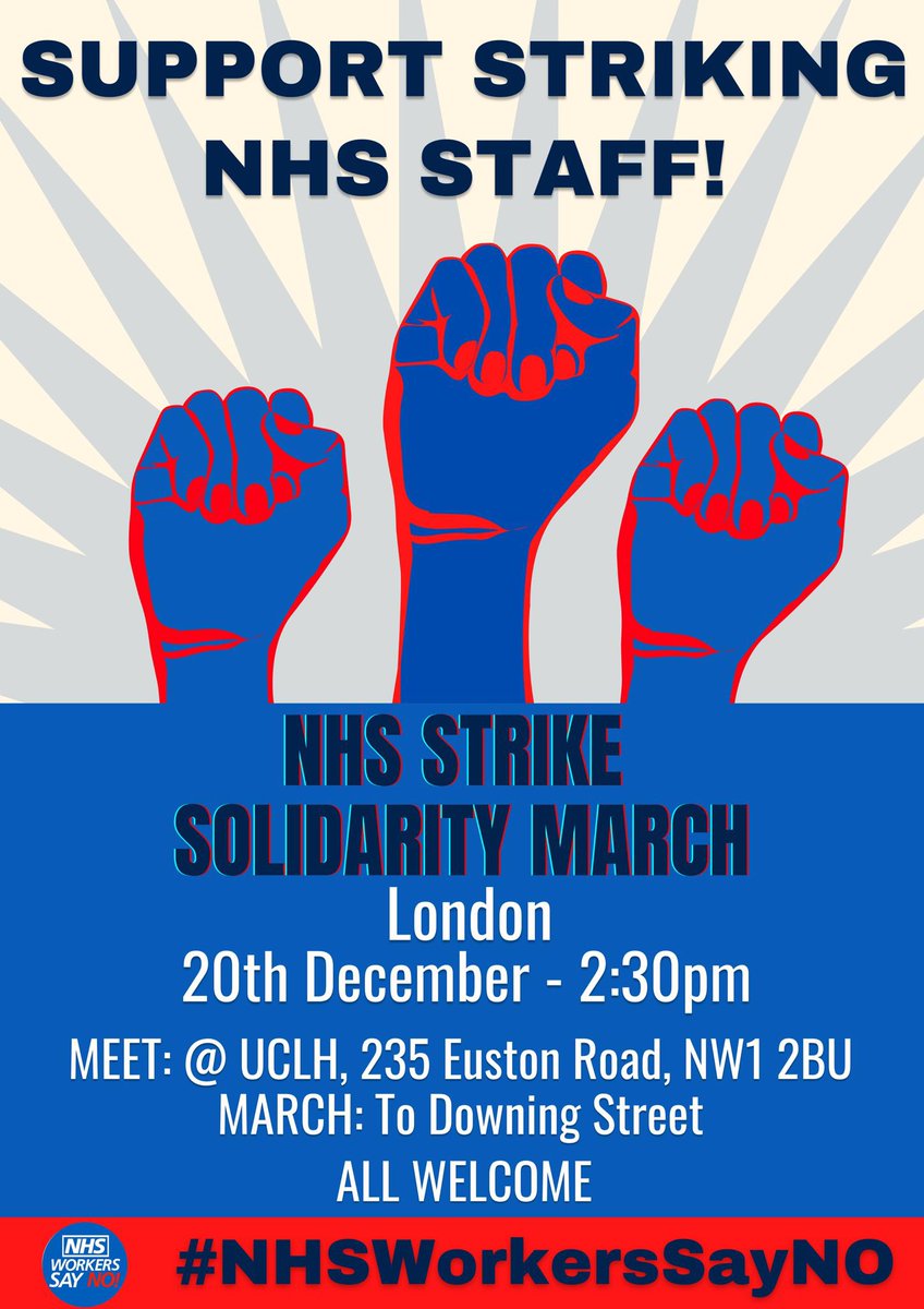 NurseSayNO's tweet photo. WHAT. A. DAY.

The Government still refuse to listen, or negotiate. So on our next strike date….we will take it to Downing St.

Who’s joining us? 👊 https://t.co/SeccSdv3m6