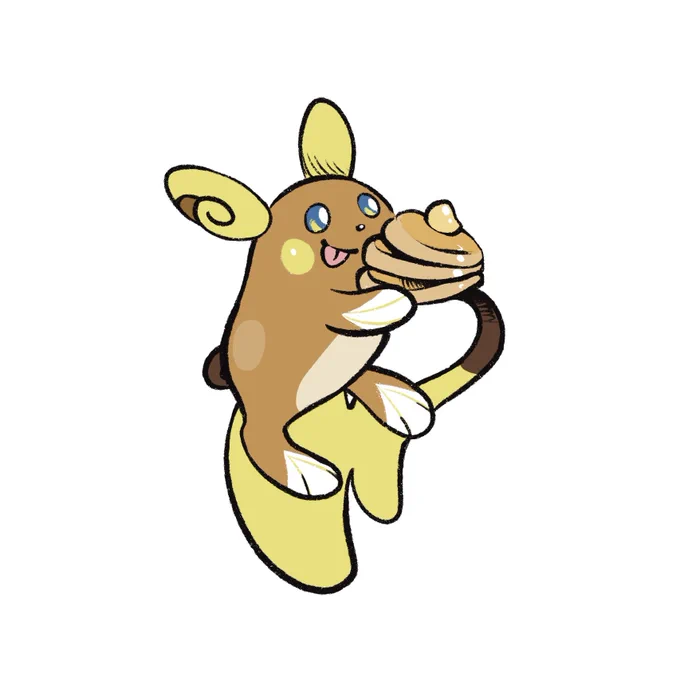 6- Favorite regional variant ALOLAN RAICHU Sweet pancake babyboy sweet 