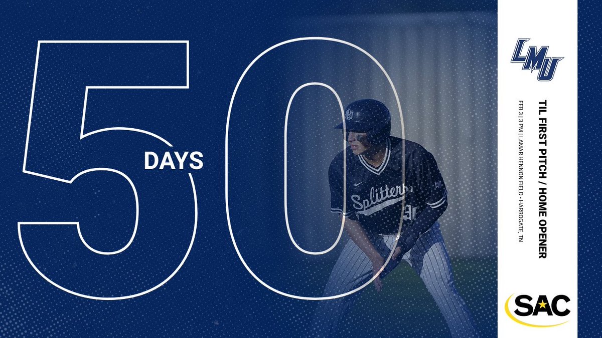 We are now just 50 days away from our first pitch / home opener here at Lamar Hennon!

#GoSplitters
