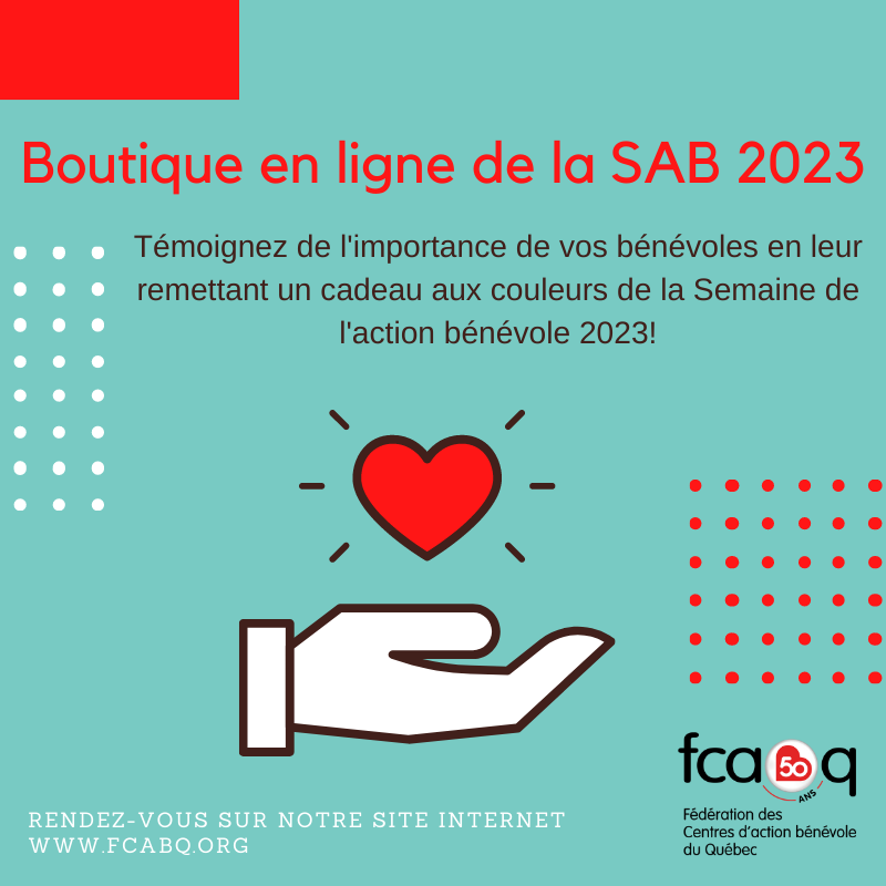 La boutique en ligne de la Fédération est officiellement ouverte! N’attendez plus pour passer commande, vous avez jusqu’au 25 janvier 2023 avant la fermeture!
👉fcabq.org/boutique/index…
#SAB2023