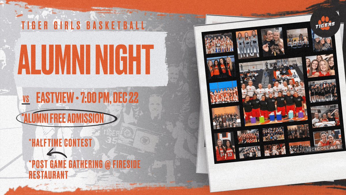 A week from today we are welcoming back all FHS GBB Alumni! Going to be a fun night! 🎄🎁🏀
⁦<a href="/kamryncorraro/">kam</a>⁩ ⁦<a href="/ashleysteffes_/">shley</a>⁩ ⁦@CSteffes_5⁩ ⁦<a href="/tarah_decroock/">tarah</a>⁩ ⁦<a href="/lexilaube/">lexi laube</a>⁩ ⁦<a href="/samanthawiebold/">samantha wiebold</a>⁩ ⁦<a href="/EllieClayton_2/">Ellie Clayton</a>⁩ ⁦