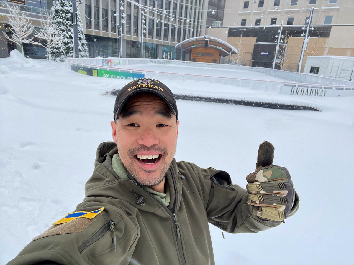 Operation: SLEEP OUT 🥶 commences in FARGO, ND as a US Air Force veteran winter camps outdoors in December in solidarity with my Ukrainian battle buddies in a trench in the Donbas. Come learn how to support Ukrainians this winter! #OperationSleepOut #Ukraine #mrbeast #joerogan