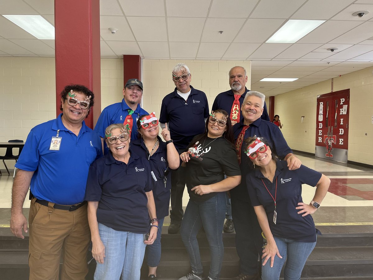 Happy Holidays from the very best custodial team around! Go Raiders! ⁦<a href="/NISD/">Northside ISD</a>⁩ ⁦<a href="/TaftRaider/">Taft Raider Football</a>⁩ ⁦<a href="/taft_club/">Taft Raider Athletic Booster Club</a>⁩ ⁦<a href="/NISDComArts/">CommunicationsArtsHS</a>⁩