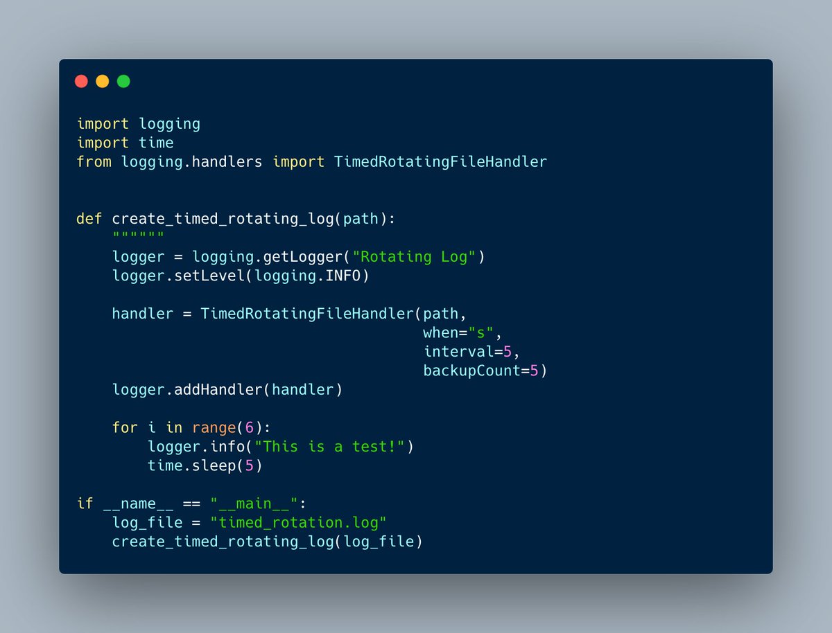 Let s talk about how to rotate logs in python thread from mike
