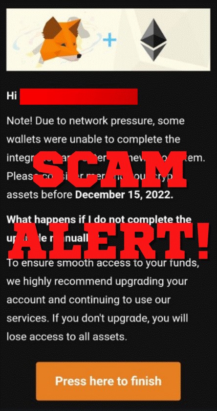 MetaMaskSupport's tweet photo. MetaMask wallets are NOT ASSOCIATED with user email addresses. If you receive an email claiming that your account is locked, suspended, or requiring verification, IT IS A SCAM!

🚫MetaMask will never contact you regarding your wallet.🚫 https://t.co/CMCmW76yU8