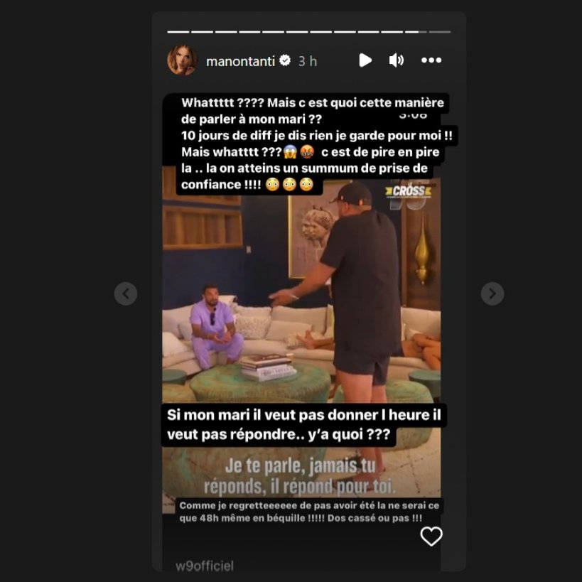TrecisMiss's tweet photo. Manon qui réagi  part rapport au cross la pauvre ça fais mal de voir son mari c’est faire humilier de là sorte #LeCross https://t.co/16S7U3w3PE
