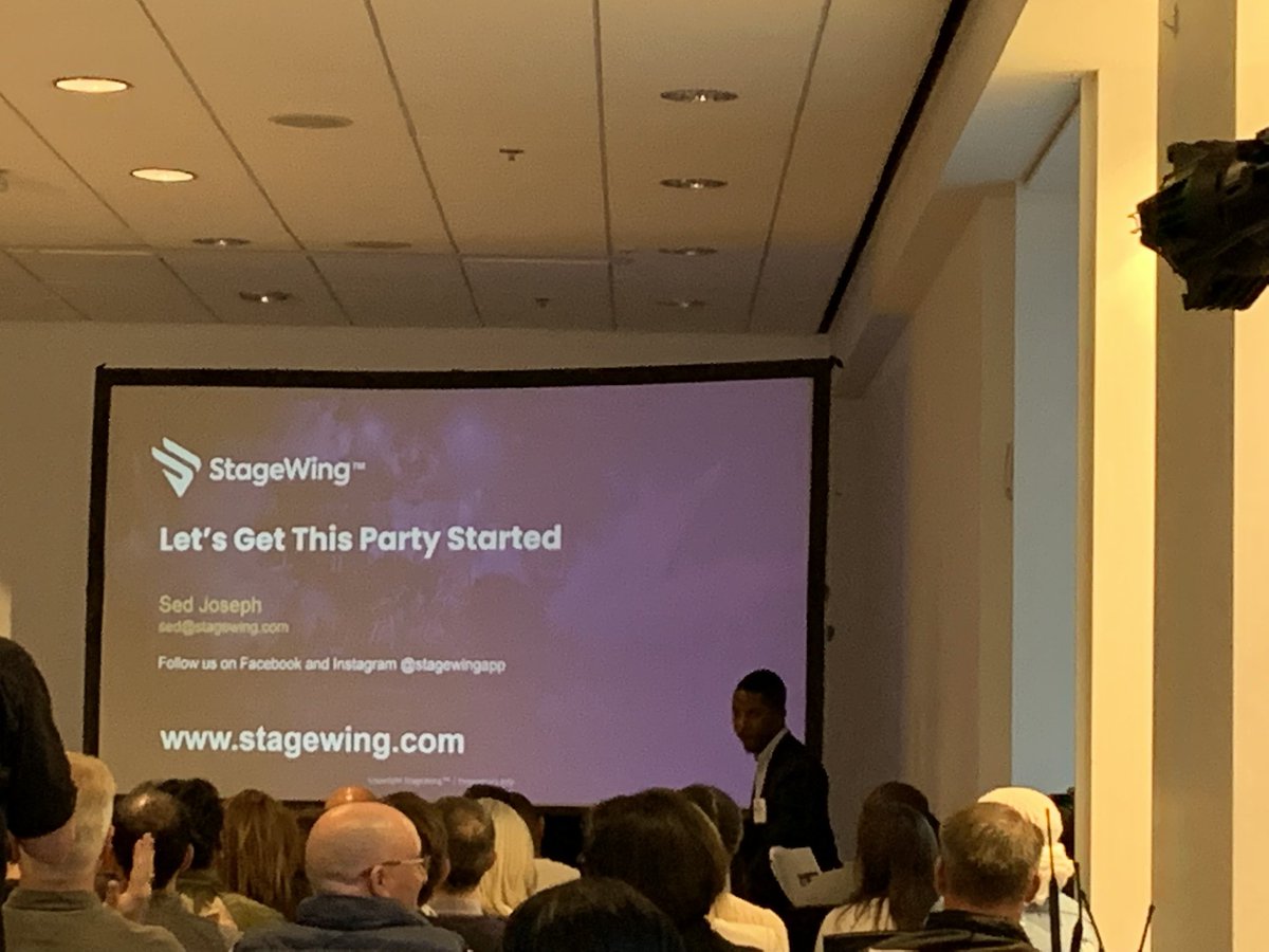 Great pitch by <a href="/sedthesaint/">Sed "The Saint"</a> founder of <a href="/stagewingapp/">StageWing™️</a> helping DJ’s solve the problem of finding equipment for their event <a href="/Startup_Runway/">Startup Runway</a>