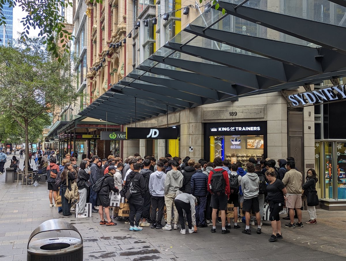 Steve Johnson on Twitter "Lined up waiting for JD Sports to open in