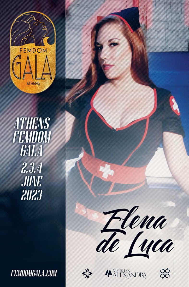 ServeAlexandra's tweet photo. So happy to announce that @ElenaDeLuca will be one of the main organizers of @FemdomGala 2023!!!

Thank You so much for Your help!!! https://t.co/lAU8A8PD28