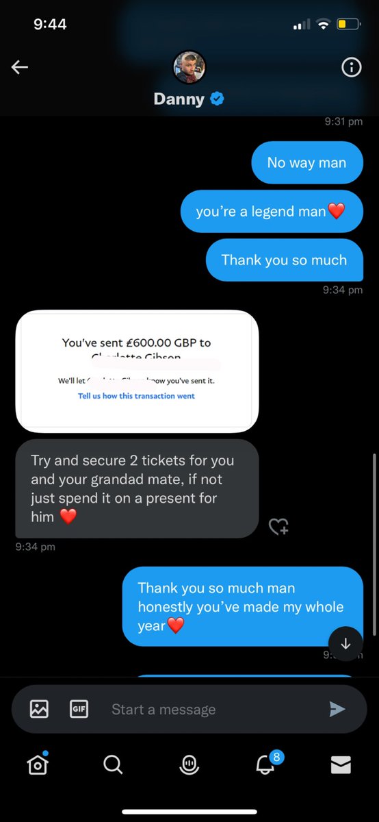TTay03's tweet photo. Thank you so much @DannyAaronsFUT, you’ve made mine and my grandads christmas. A true legend❤️ https://t.co/5mblr5xQgh