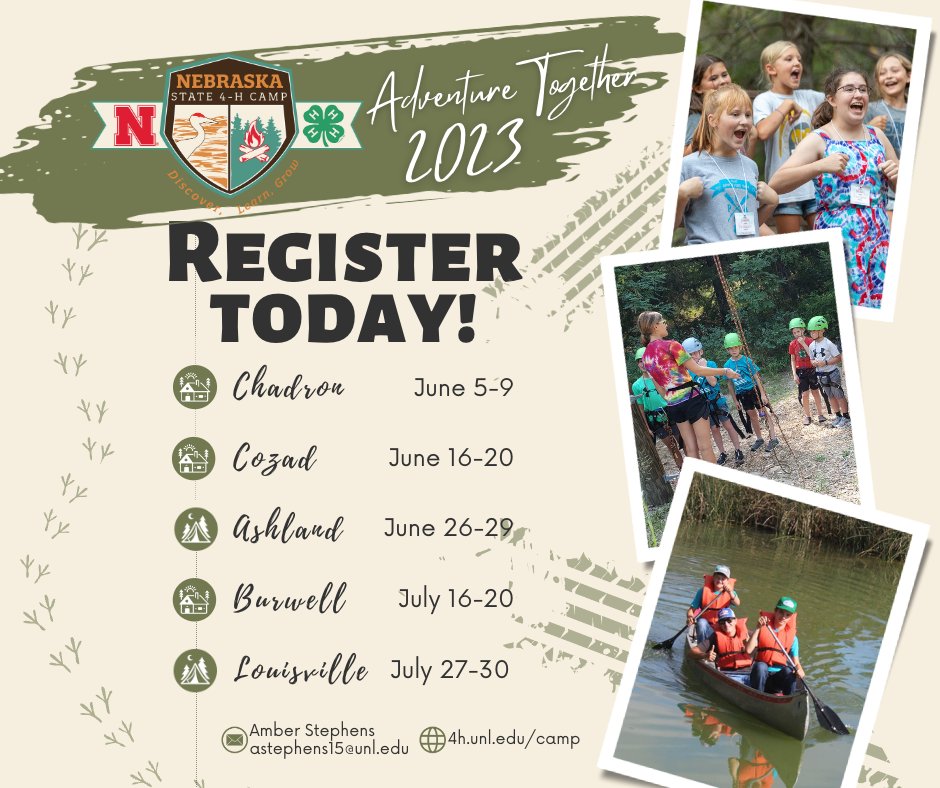 Washington County 4-H (@wcne4h) on Twitter photo We know a great last-minute gift idea... 2023 <a href="/Nebraska4H/">Nebraska 4-H</a> Camp registration is OPEN: 4h.unl.edu/camp We know a great last-minute gift idea... 2023 <a href="/Nebraska4H/">Nebraska 4-H</a> Camp registration is OPEN: 4h.unl.edu/camp