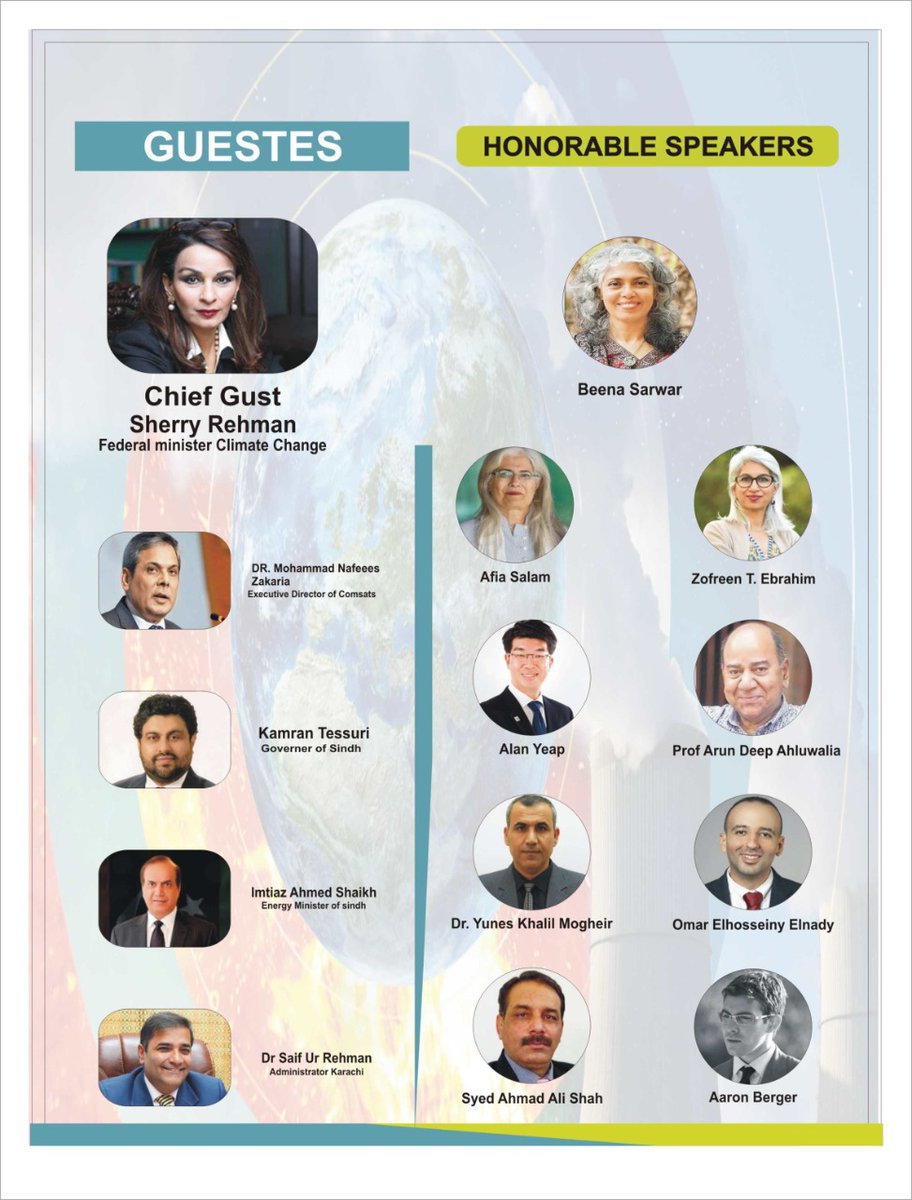 TechGreensPK's tweet photo. #international #climateChange conference called "The Tipping Point" arranged by #TechGreens is being held in #Karachi on January 28.
Guest Speaker
@afiasalam @beenasarwar @AhmadSyedz @_AaronBerge
@zofeen28 https://t.co/dlxowRND4W