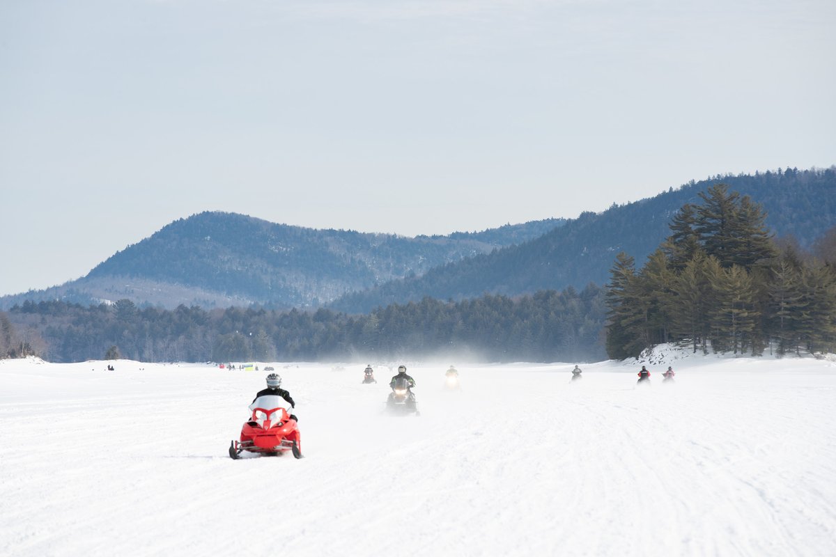 ADKExperience's tweet image. Perfect snowmobile conditions loading... 
#adk #adklife #adkusa #snowmobiling