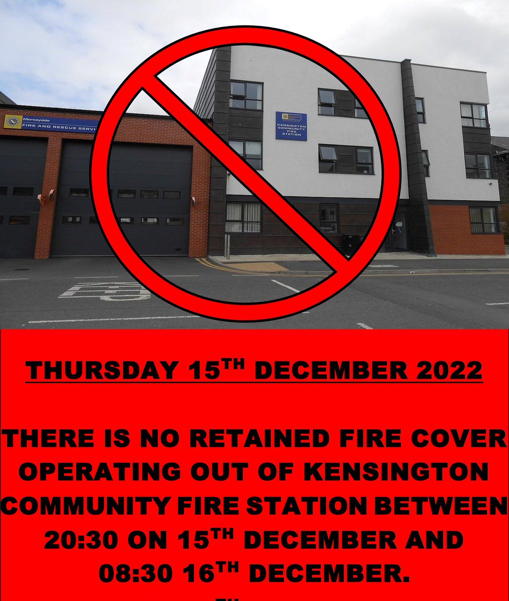 FBU Merseyside (@fbumerseyside) on Twitter photo Tonight there's no retained fire cover operating out of Kensington fire station due to staffing short falls. When whole time fire cover was removed from Kensington <a href="/MerseyFire/">Mersey Fire</a> assured the public night time cover would remain on a retained basis, what's changed?<a href="/PaulaBarkerMP/">Paula Barker</a> Tonight there's no retained fire cover operating out of Kensington fire station due to staffing short falls. When whole time fire cover was removed from Kensington <a href="/MerseyFire/">Mersey Fire</a> assured the public night time cover would remain on a retained basis, what's changed?<a href="/PaulaBarkerMP/">Paula Barker</a>